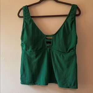 Time and Tru Green Bikini Top Size 1x 16/18W